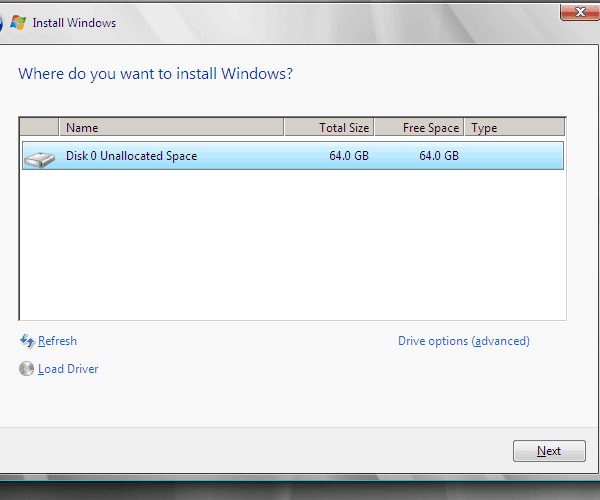 Windows Server 2008 安装